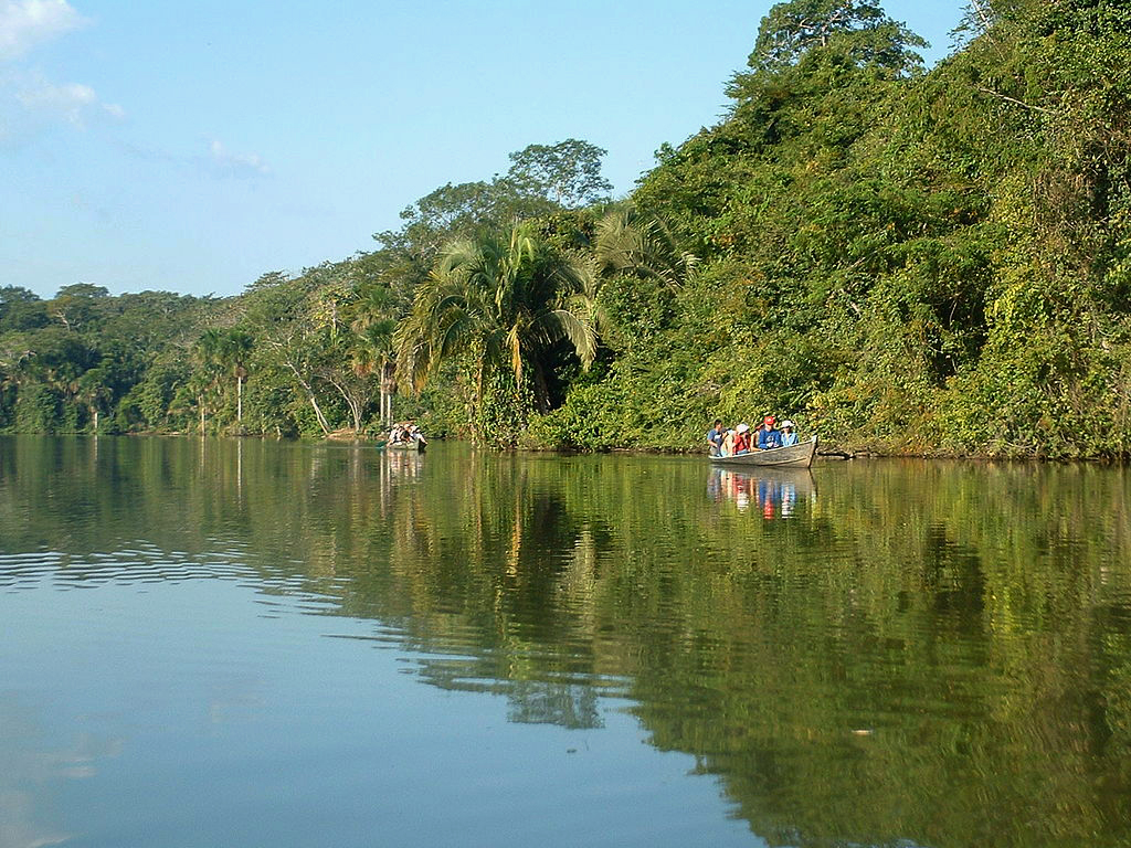 Lake Sandoval in Puerto Maldonado Peru