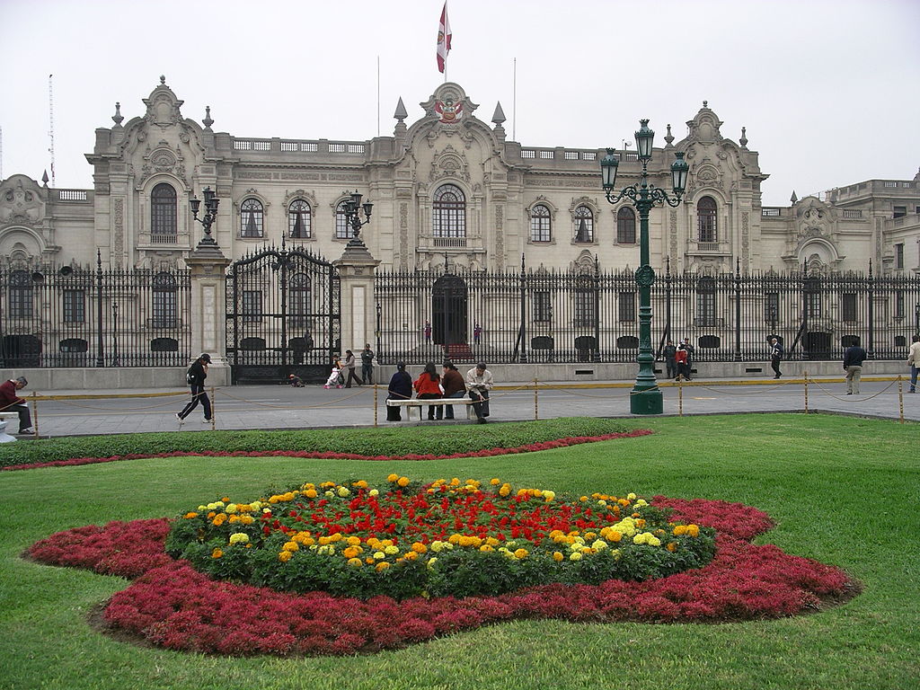 Palacio de Gobierno en Lima Perú