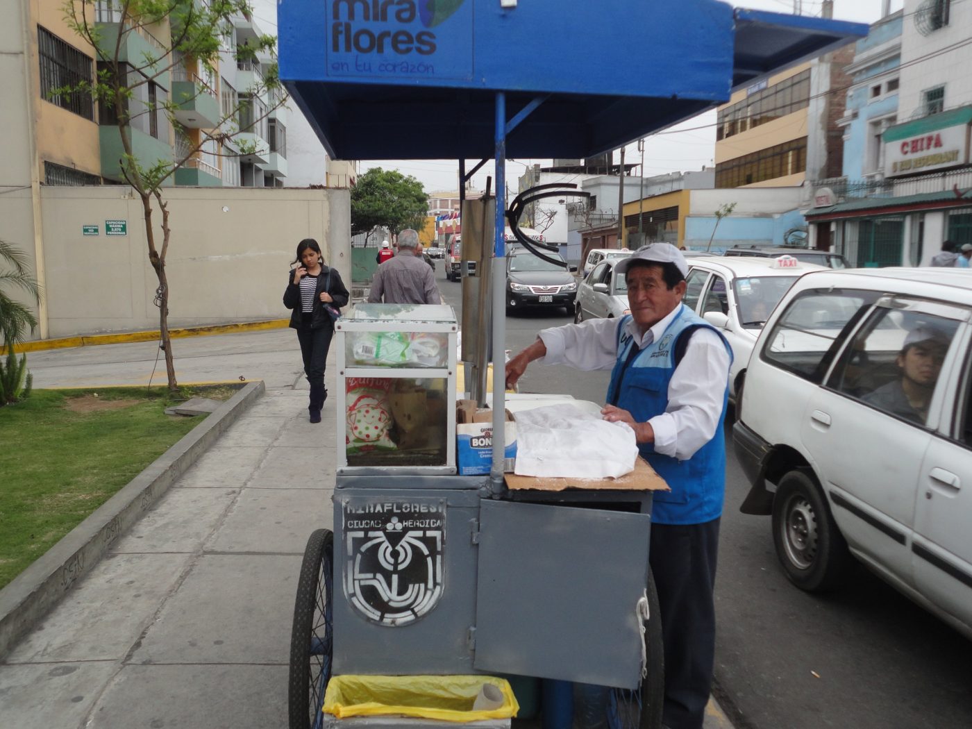 Street vendor Churros in Miraflores Lima Peru