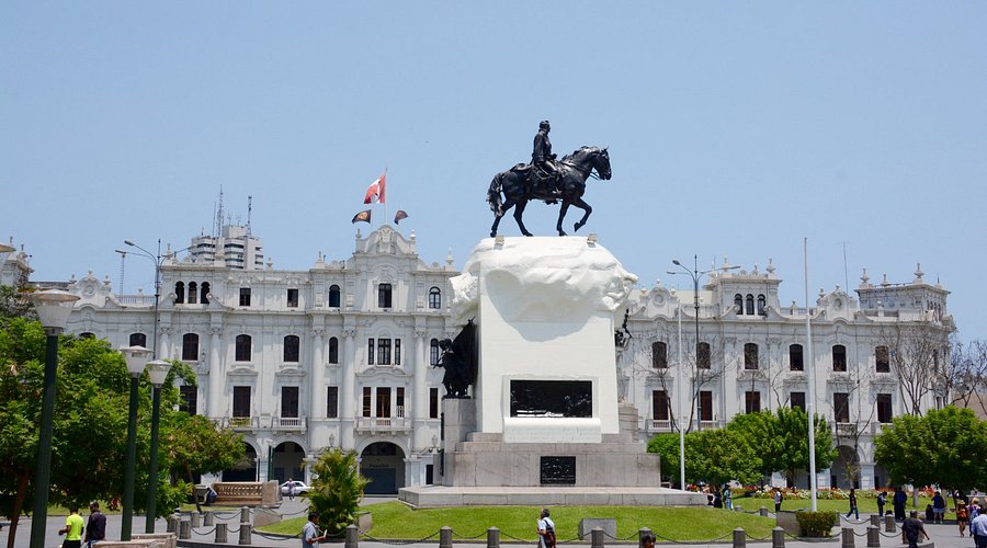 The Historic Center Lima Peru San Martin Square